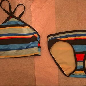 Size XS stripped tankini